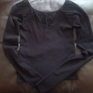 Final Price Free People Intimately Free Long Sleeve Cutout Top
